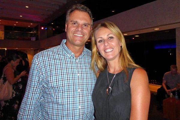 PGA golf champion Nick Bush (L) and law firm owner Chantal Bush (R) saw Shen Yun at Brisbane's Queensland Performing Arts Centre, in Australia, on Feb. 27, 2019. (Steve Xu/The Epoch Times)