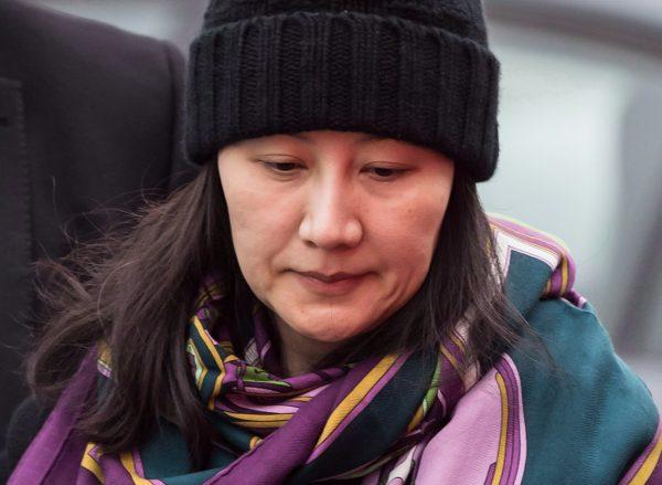Huawei chief financial officer Meng Wanzhou arrives at a parole office in Vancouver on Dec. 12, 2018. Canada announced on Mar. 1 that the extradition hearing against Meng would proceed. (The Canadian Press/Darryl Dyck)