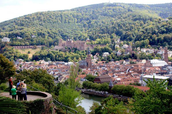 Heidelberg Castle and the Neckar River in the background. (Wibke Carter)