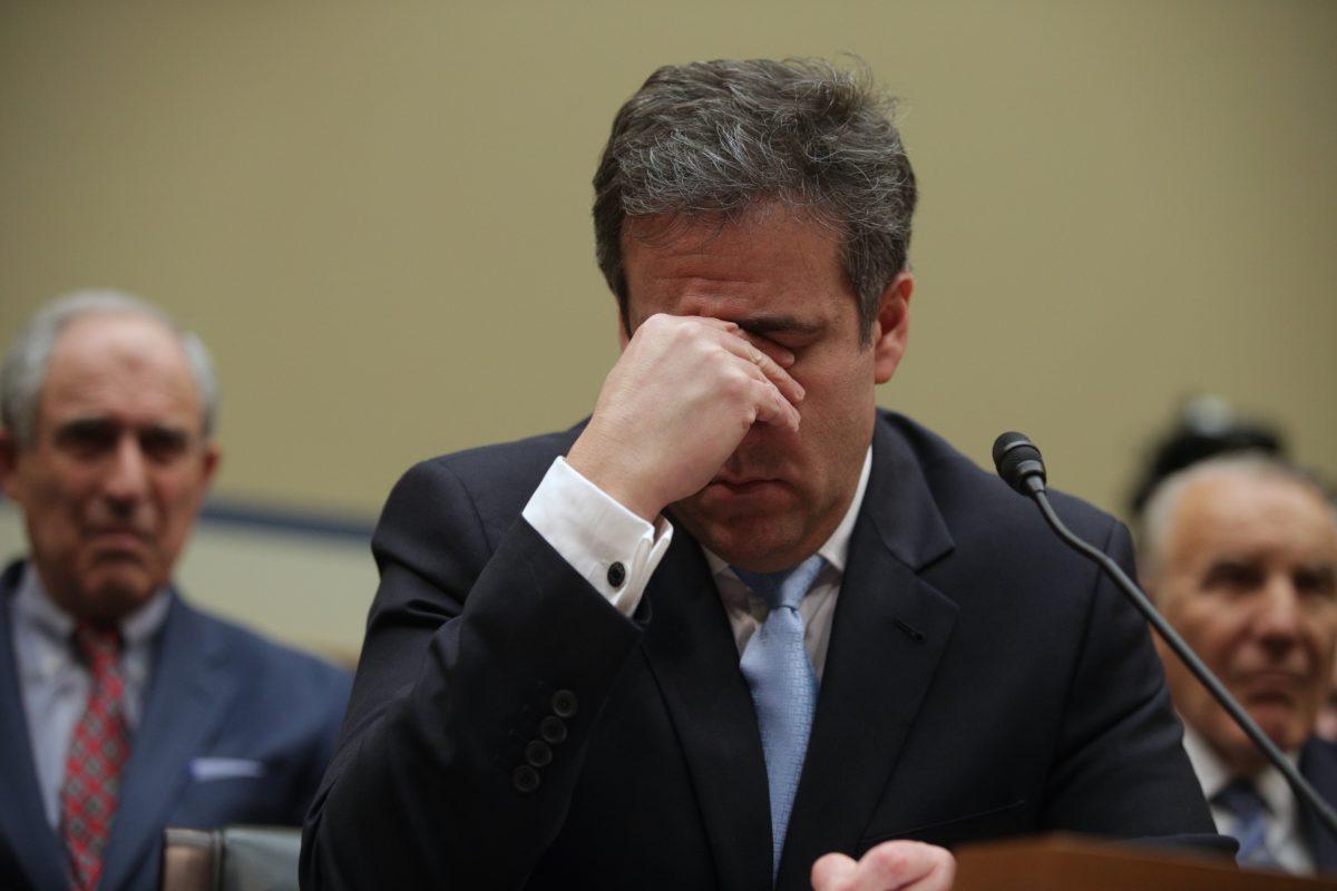 Michael Cohen testifies before the House Oversight Committee on Capitol Hill on Feb. 27, 2019. (Alex Wong/Getty Images)