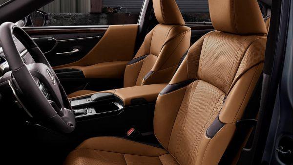 ES interior with semi-aniline leather. (Courtesy of Lexus)