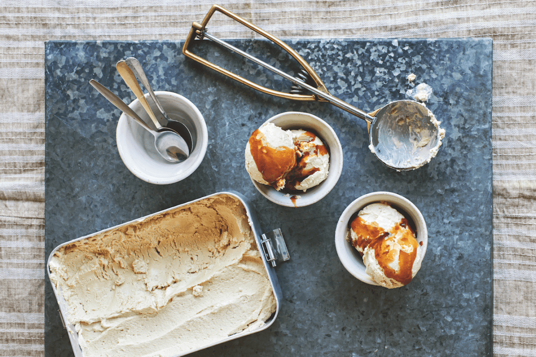 Ballymaloe Coffee Ice Cream With Irish Coffee Sauce