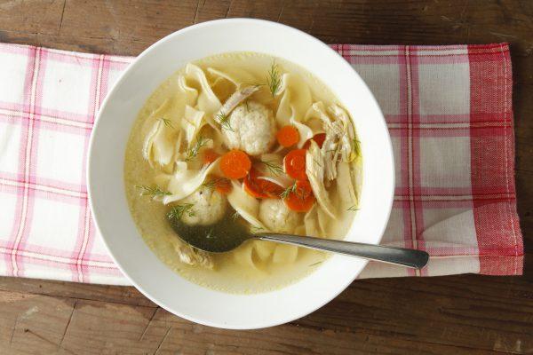 Chicken matzoh ball soup. (Todd Coleman)