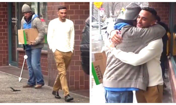 Homeless Man Returns Dropped Wallet, and Uses Reward Money for Greater Good