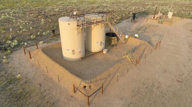 The oil field where the bodies of Bella and Celeste Watts were found. (Weld County District Attorney's Office)
