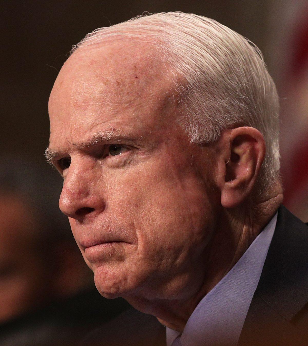 Sen. John McCain commissioned one of Steele's memos. (Alex Wong/Getty Images)