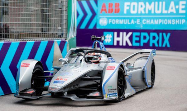 Edoardo Mortara, in action during the Hong Kong ePrix on March 10, 2019. He was later declared winner of the race after stewards placed a penalty on Sam Bird. (Christopher Wong/Sports Action HK)