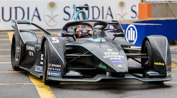 Stoffel Vandoorne of Belgium driving HWA Racelab competes during the practice round 1 of the Hong Kong E-Prix on March 10, 2019, in Hong Kong, China. (Christopher Wong/Sports Action HK)