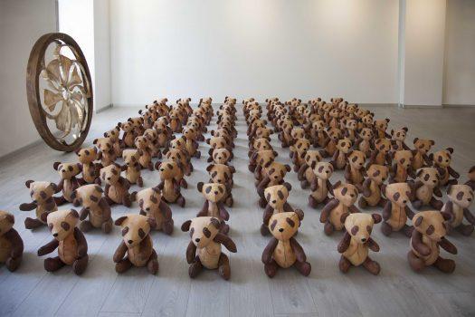 Each panda represents 1,000 lives lost to forced organ harvesting in China. (Courtesy of Barbora Balkova)