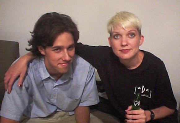 Beto O'Rourke is pictured with old friend Carrie Campbell during the weekend of the Hackers on Planet Earth conference in New York in this 1997 handout photo obtained by Reuters February 22, 2019. (Danny Dulai/Reuters)