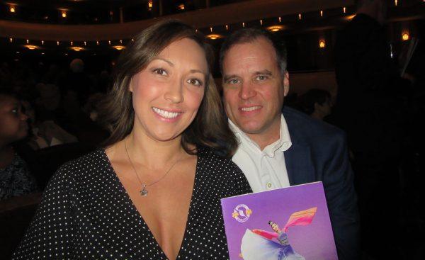 Bret Sypniewksi and Sharon Walters attend Shen Yun in Las Vegas on March 9, 2019. (Jana Li/The Epoch Times)