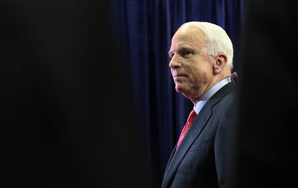 Sen. John McCain (R-AZ) at the Republican National Convention in Tampa, Florida on Aug. 29, 2012. (Spencer Platt/Getty Images)