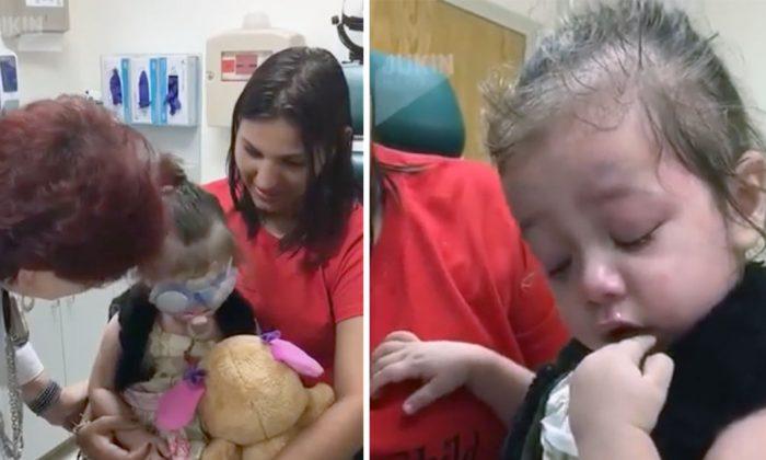 Little Girl Gets Eye Surgery That Allow Her to See for the Very First Time, Now the Bandages Come Off
