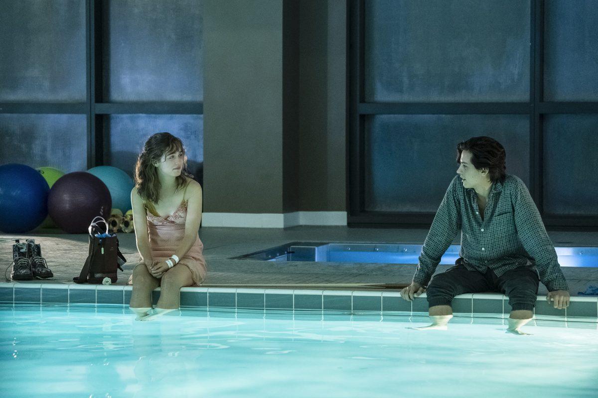 Haley Lu Richardson and Cole Sprouse in “Five Feet Apart.” (Alfonso Bresciani/CBS Films/Lionsgate)