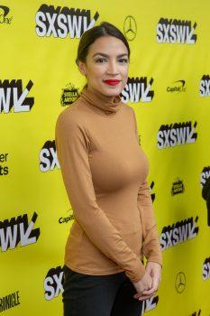 Alexandria Ocasio-Cortez (D-N.Y.) attends a movie premiere during the 2019 SXSW conference at the Paramount Theatre on March 10, 2019, in Austin, Texas. (Suzanne Cordeiro/AFP/Getty Images)