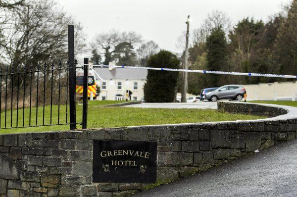 The Greenvale Hotel in Co. Tyrone, in Northern Ireland, on March 18, 2019. (Liam McBurney/PA via AP)