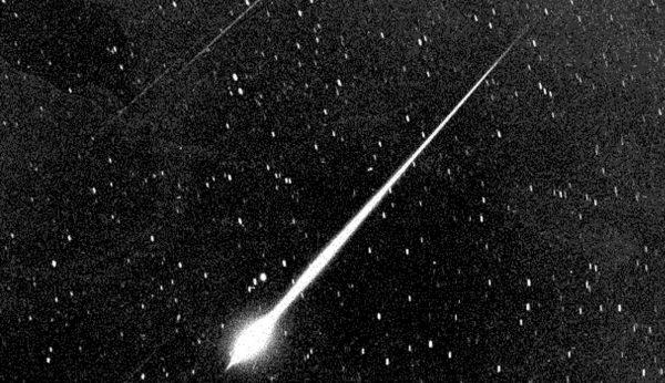 This Bright Leonid Fireball Is Shown During The Storm Of 1966 In The Sky Above Wrightwood, Calif. (Nasa/Getty Images)