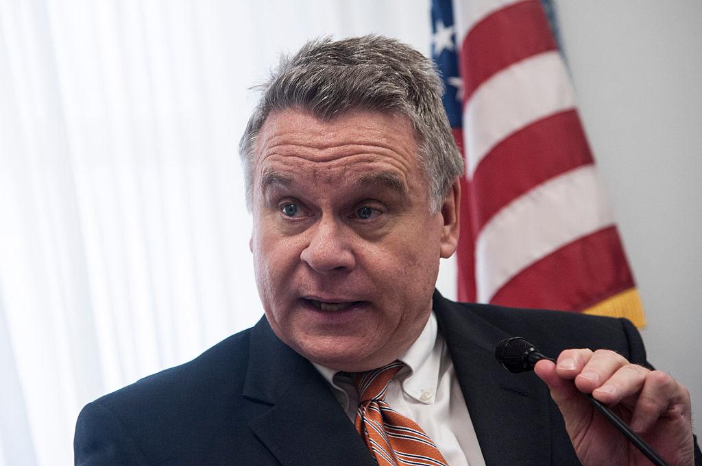 U.S. Rep. Chris Smith (R-N.J.) speaks during a Capitol Hill briefing in Washington on June 25, 2015. (Kris Connor/ Getty Images)