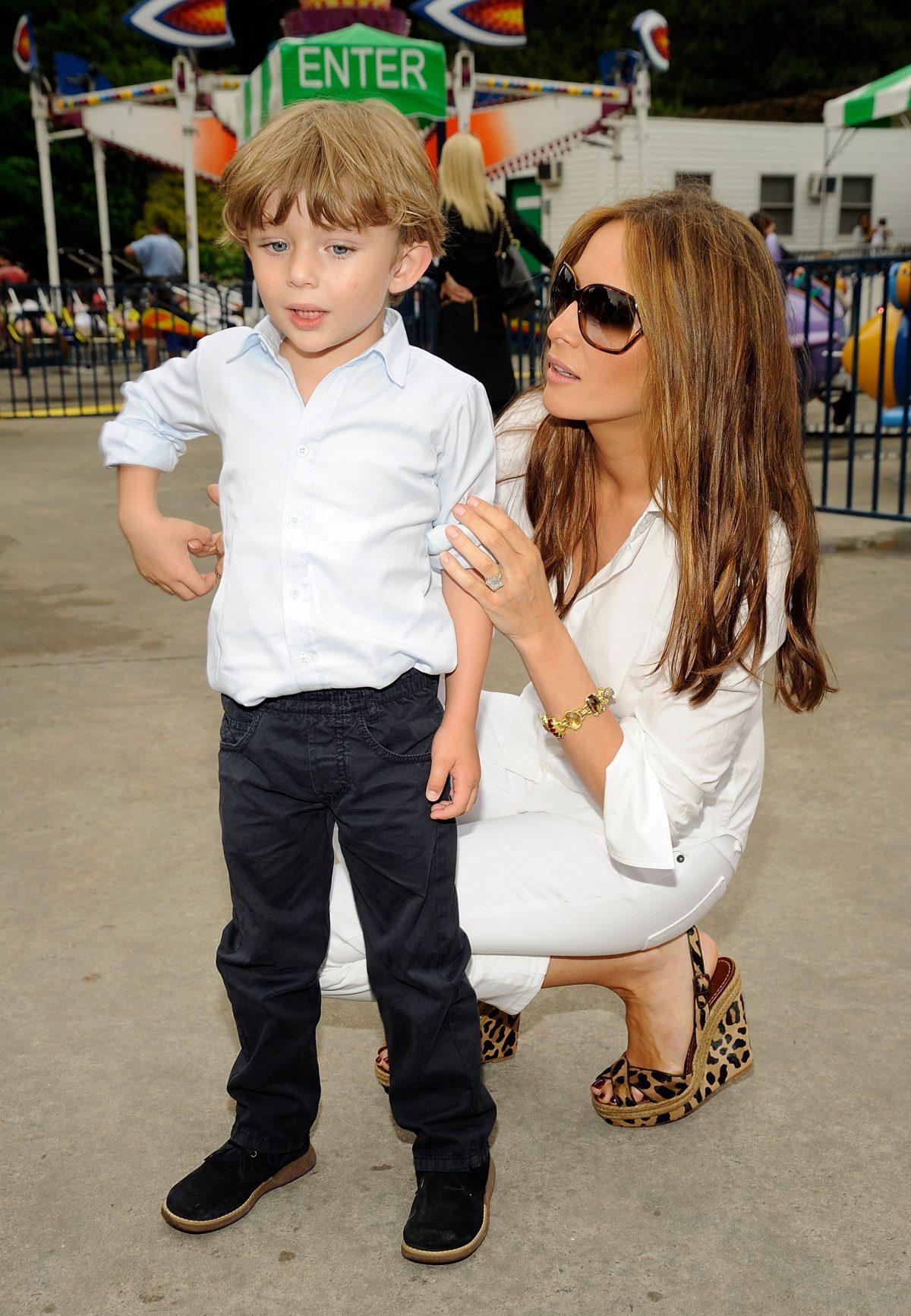 Melania Trump and son Barron Trump attend 3rd Annual Baby Buggy Bedtime Bash at Victorian Gardens at Wollman Rink Central Park on June 2, 2009, in New York City. (Gershoff/Getty Images for Baby Buggy)