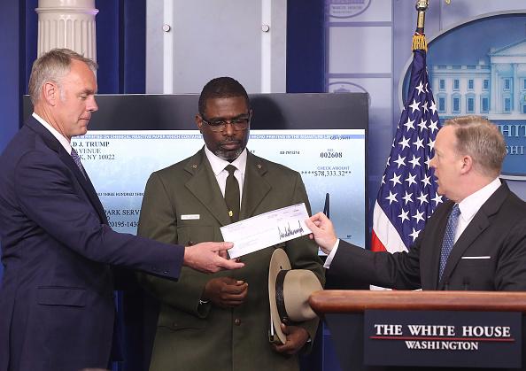 President Trump Donates Paycheck to Department of Homeland Security
