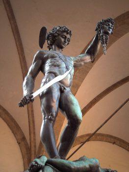 “Perseus,” by Benvenuto Cellini. In the Loggia dei Lanzi of Florence, Italy. (Public Domain)