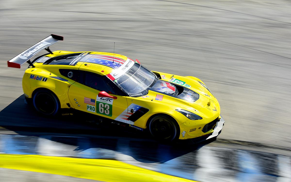  The Corvette looked gorgeous as always but didn’t perform particularly well, finishing 17th overall and 8th in class. (Bill Kent/Epoch Times)