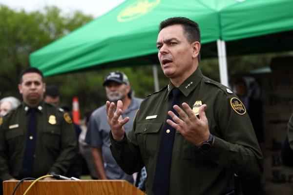Rio Grande Valley Border Patrol Chief Rodolfo Karisch at the naming of the Javier Vega Jr. Border Patrol checkpoint in Sarita, Texas, on March 20, 2019. (Charlotte Cuthbertson/The Epoch Times)