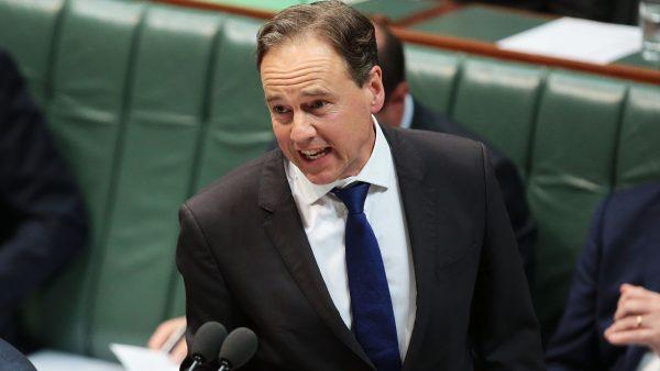 Australia's Minister for Health Greg Hunt during question time at Parliament House in Canberra, Australia, on May 10, 2017. (Stefan Postles/Getty Images)