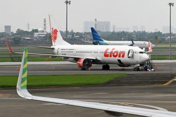 Lion Air and Garuda Indonesia planes at the Sukarno-Hatta International Airport in Tangerang, Indonesia, on Nov. 27, 2018. (Adek Berry/AFP/Getty Images)