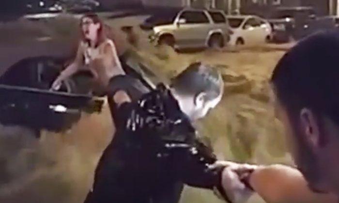 Heroic Man Risks His Life for Woman Is Trapped in Car in Raging Flood Waters
