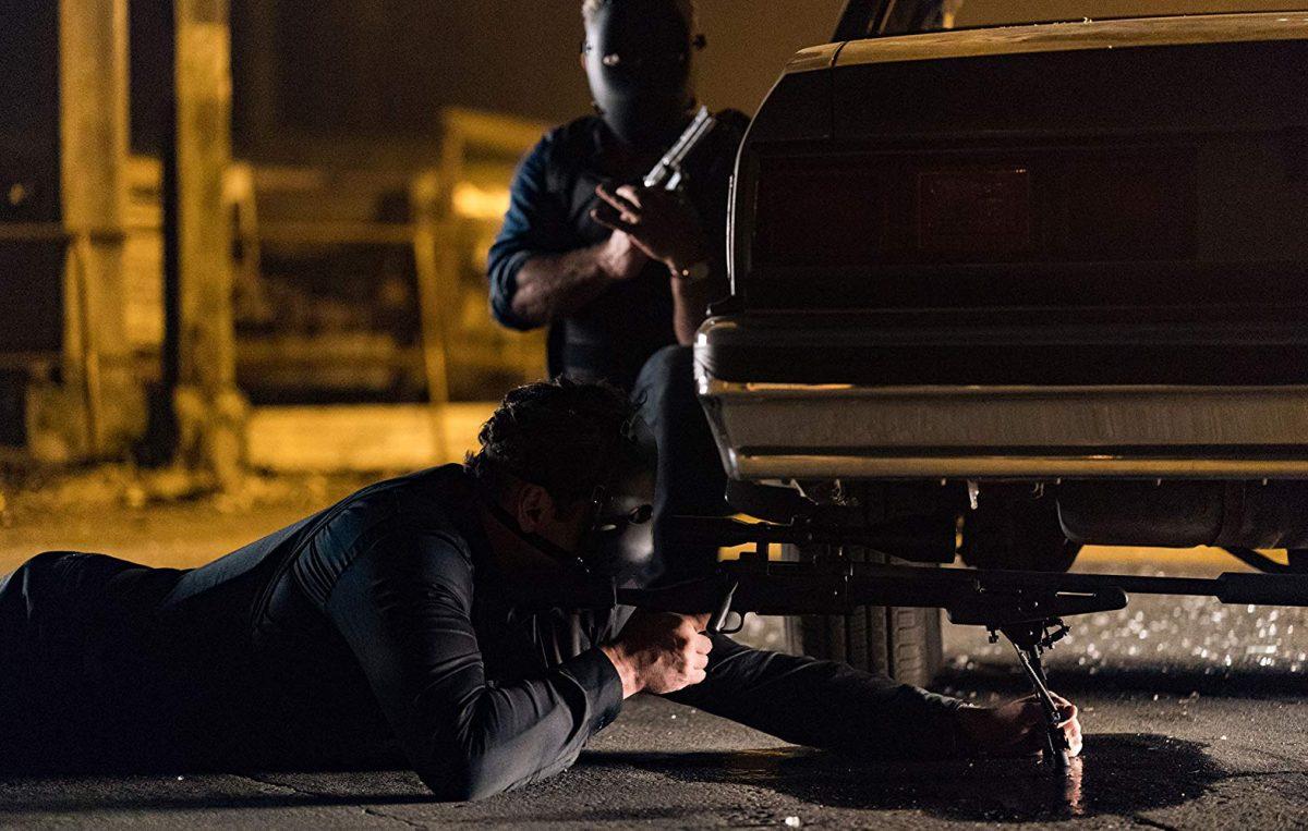Vince Vaughn (L) and Mel Gibson play suspended cops in “Dragged Across Concrete.” (Cinestate/Lionsgate)