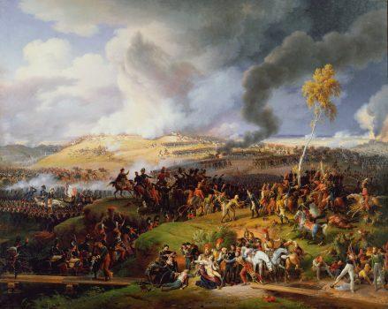 The 1812 battle of Borodino is vividly depicted in Leo Tolstoy’s “War and Peace.” “The Battle of Borodino,” 1822, by Louis-François, Baron Lejeune, 1822. Versailles, Château et Trianons. (Public Domain)