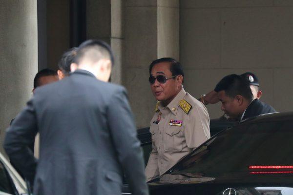 Thailand's Prime Minister Prayuth Chan-Ocha arrives at the Government House a day after the general election in Bangkok, Thailand, on March 25, 2019. (Athit Perawongmetha via Reuters)