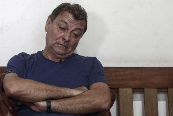 Italian ultra-leftist militant Cesare Battisti in Cananeia, Brazil on Oct. 20, 2017. (Miguel Schincariol/AFP/Getty Images)