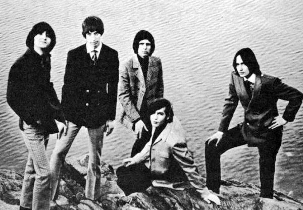 Photo of bass player Tom Finn (second on the left) with his rock group The Left Banke in 1966. (public domain)