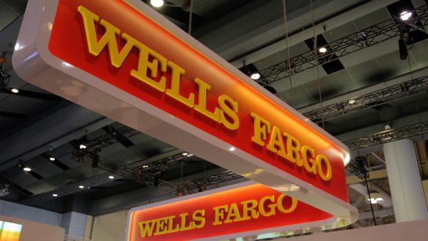 A Wells Fargo logo is seen at the SIBOS banking and financial conference in Toronto, Ontario, Canada, on Oct. 19, 2017. (Chris Helgren via Reuters)