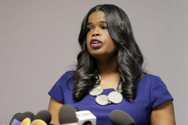 Cook County State's Attorney Kim Foxx speaks at a news conference in Chicago, on Feb. 22, 2019. (Kiichiro Sato/AP Photo)