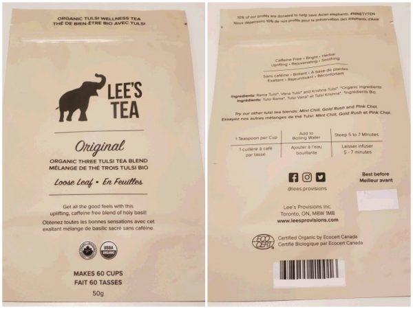 The Canadian Food Inspection Agency issued a Class 2 food recall warning for Lee's Tea original loose leaf tea on March 27, 2019. (CFIA)