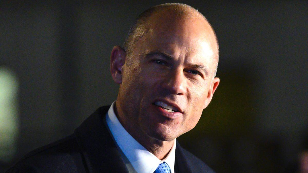 Attorney Michael Avenatti speaks to the press after leaving the federal court house in Manhattan, on March 25, 2019. (Johannes Eisele/AFP/Getty Images)