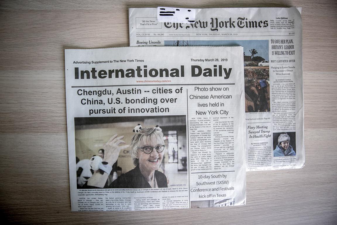 It’s Time to Address Paid Chinese Disinformation in US Newspapers