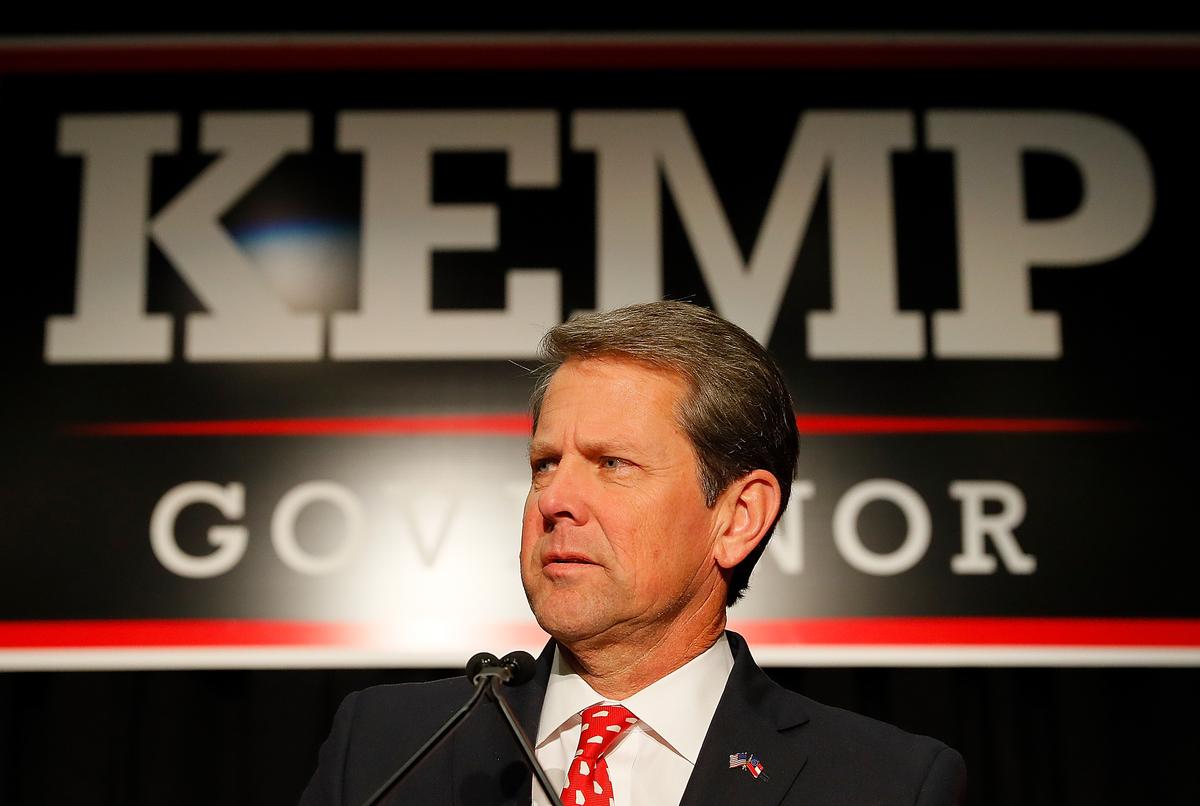 Brian Kemp attends the Election Night event at the Classic Center on Nov. 6, 2018 in Athens, Georgia. (Kevin C. Cox/Getty Images)