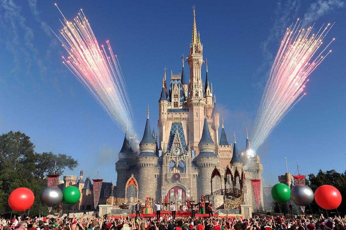English-Irish boy band The Wanted performs 'Santa Claus is Coming To Town' while taping the Disney Parks Christmas Day Parade TV special at the Magic Kingdom park at Walt Disney World Resort in Lake Buena Vista, Fla., on Dec. 6, 2013. (Mark Ashman/Disney Parks via Getty Images)