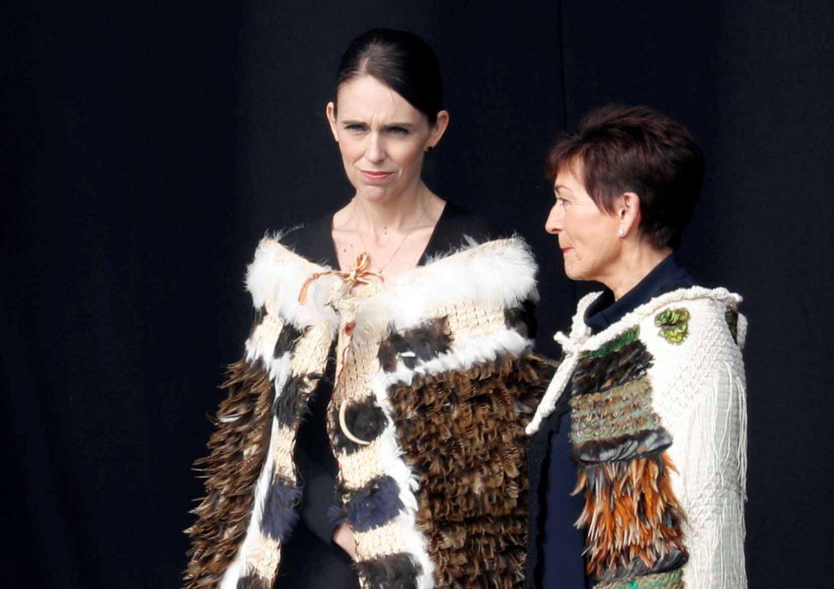 New Zealand's Prime Minister Jacinda Ardern and Governor-General of New Zealand Patsy Reddy attend the national remembrance service for victims of the mosque attacks, at Hagley Park in Christchurch, New Zealand, on March 29, 2019. (Jorge Silva/Reuters)