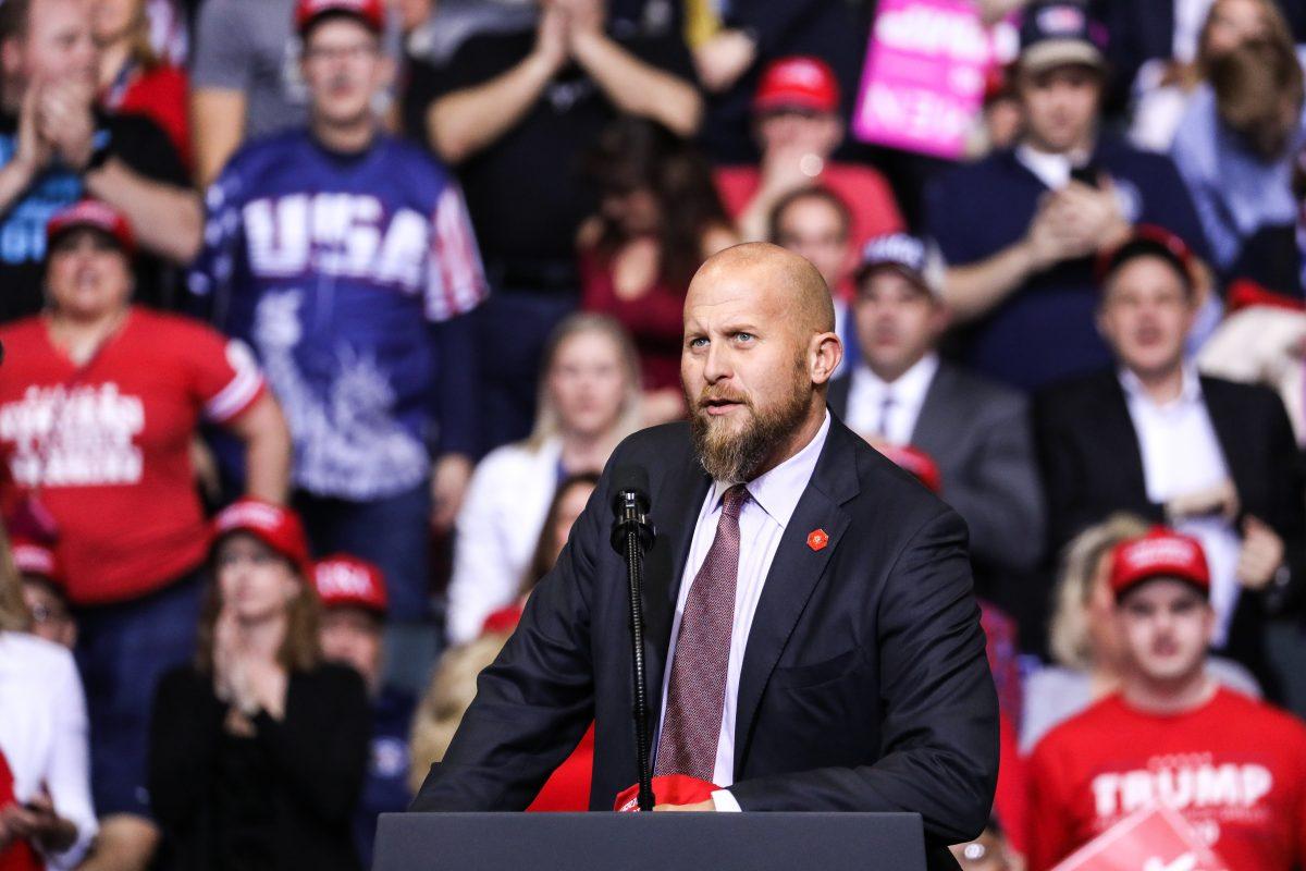Trump 2020 campaign manager Brad Parscale at President Donald Trump’s MAGA rally in Grand Rapids, Mich., on March 28, 2019. (Charlotte Cuthbertson/The Epoch Times)