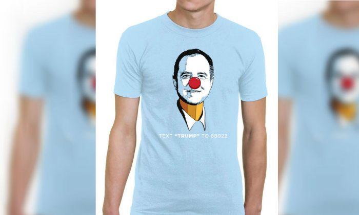 Trump Campaign Starts Selling ‘Pencil-Neck Adam Schiff’ T-shirts Amid Calls for Schiff’s Resignation