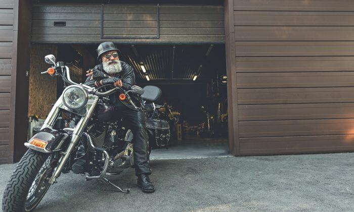 Biker Grandpa Would Do Anything for Granddaughter–Even If It Means Dancing With Pompoms