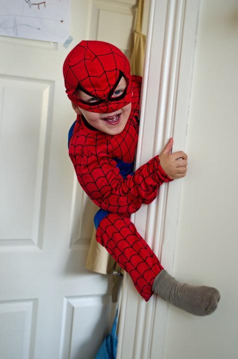 An image of a child dressed up like a Spiderman (Public Domain Pictures/Pixabay)