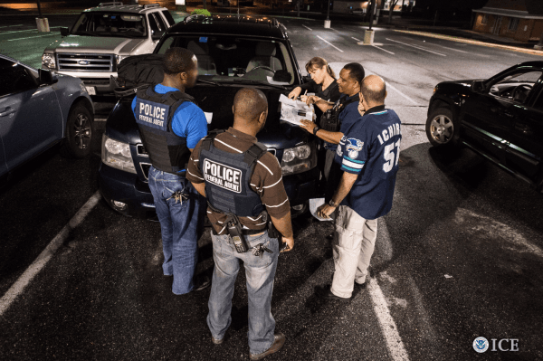 ICE agents prepare for an operation in Baltimore, Md., in this file photo. (ICE)