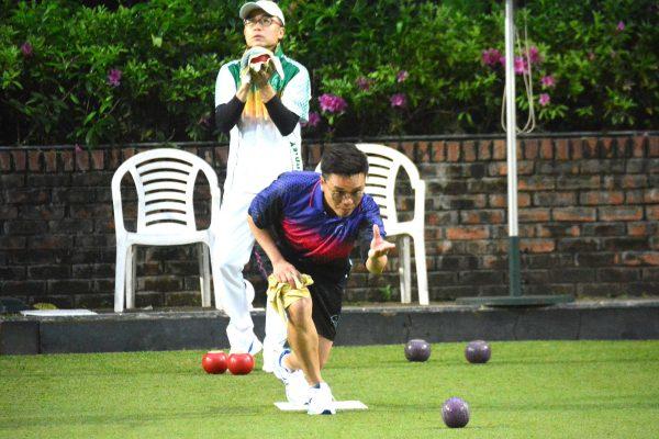 Tony Cheung of Hong Kong Football Club on his way to winning the inaugural CCC Masters against Stanley Lai on Sunday March 24. (Stephanie Worth)