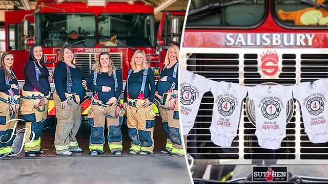 Photoshoot of 7 Firefighter Wives All Pregnant At the Same Time Go Viral